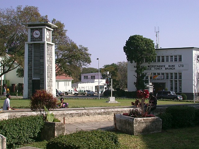 Arusha roundabout with clock tower