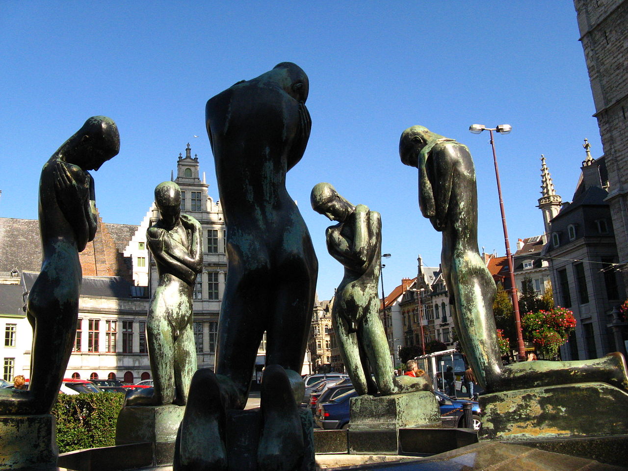 Fountain of Youth statue in Ghent